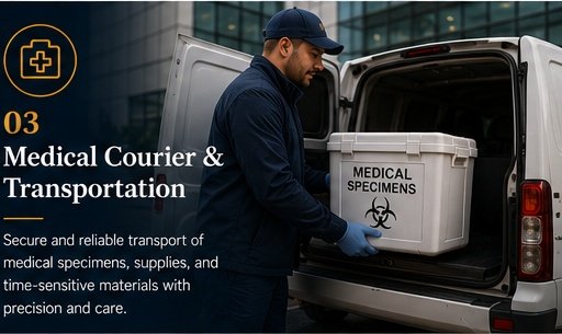 Medical courier transportation